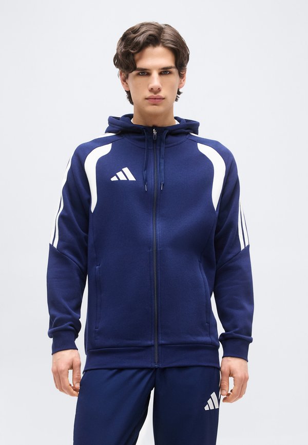 adidas Performance TIRO26 LEAGUE FULL ZIP HOODIE - Zip-up sweatshirt - team navy blue/white