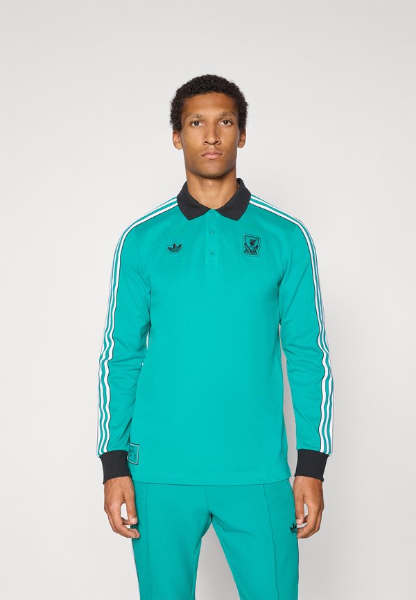 adidas Originals LIVERPOOL FC ICON LONG SLEEVE POLO - Club wear - sea green
