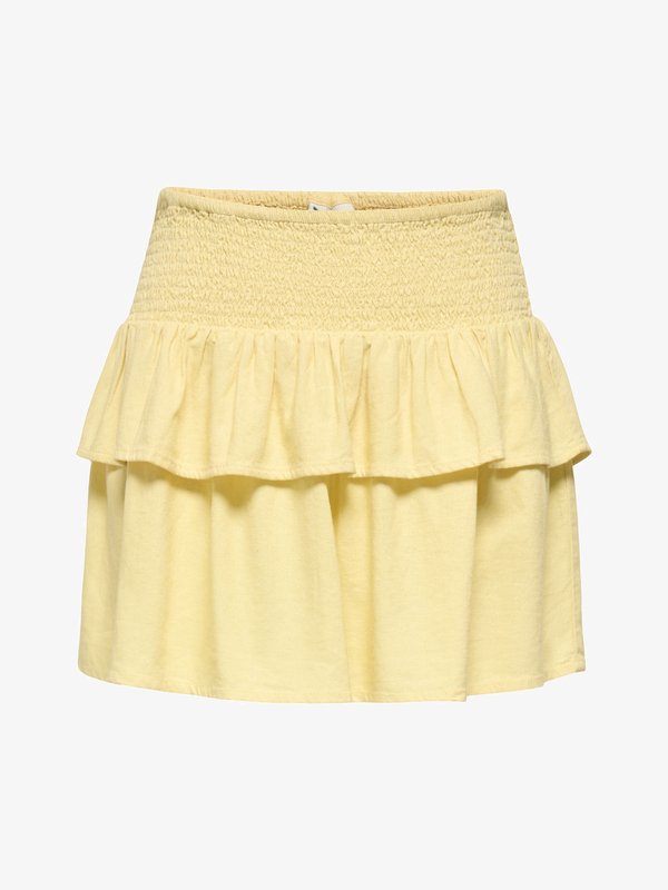 ONLY ONLGOA Linen Short - Mini skirt - sunlight