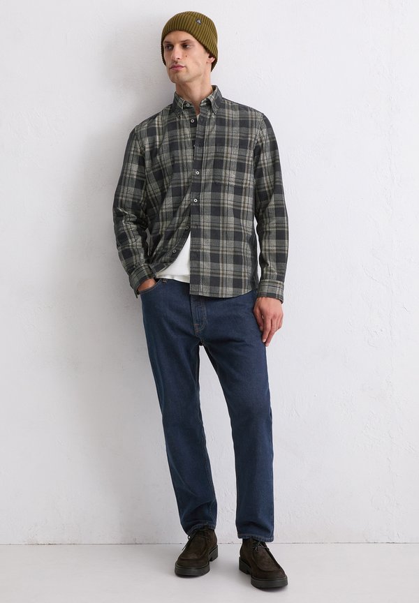 Marc O'Polo BUTTON COLLAR LONG SLEEVES ONE CHEST POCKET ROUND HEM