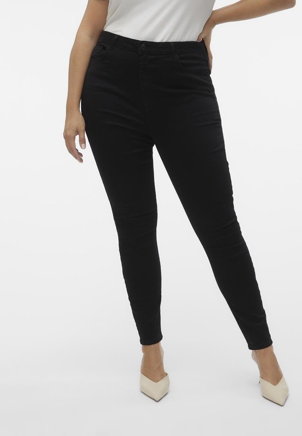 Vero Moda Curve Skinny fit VMSANDRA Super high rise - Jeggings - black