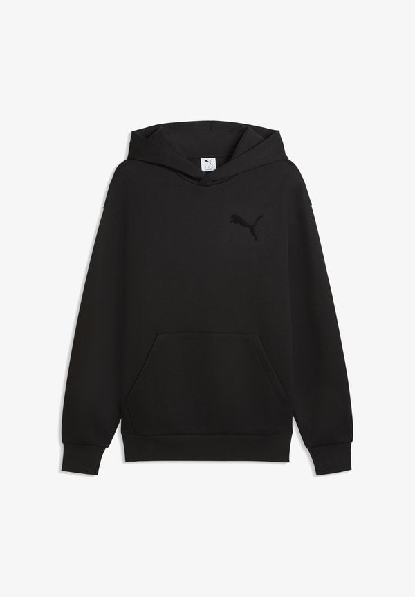 Puma ESSENTIALS ELEVATED CAT LOGO RELAXED - Hoodie - black