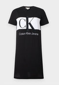 Calvin Klein Jeans BLOCKING - T-Shirt Dress - black