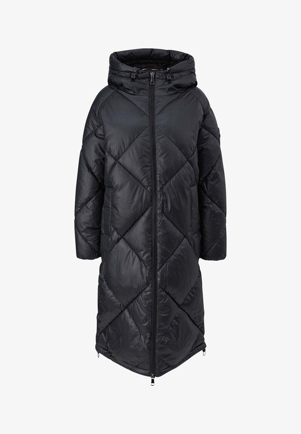 s.Oliver MIT  UND STEPPMUSTER - Winter coat - schwarz