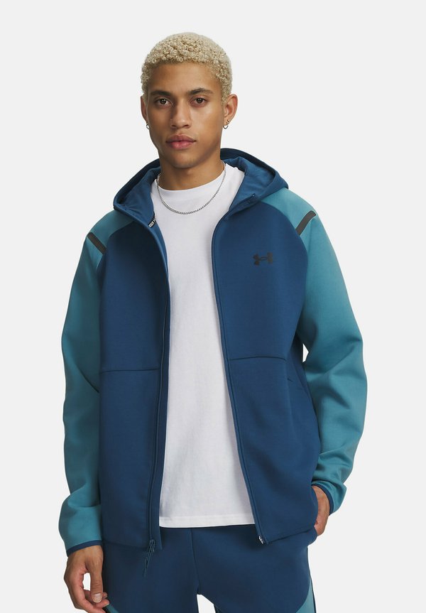 Under Armour UNSTOPPABLE FLEECE - Zip-up sweatshirt - wham blue