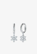 Guess GUESS EARRINGS WHITE LOTUS - Earrings - silver coloured