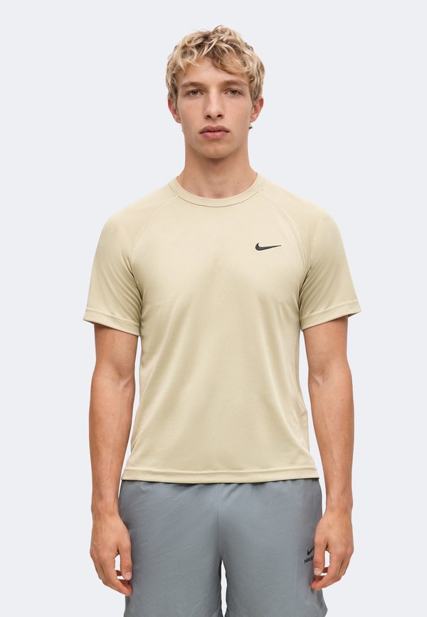 Nike Performance FLEX - Sports T-shirt - desert khaki/black