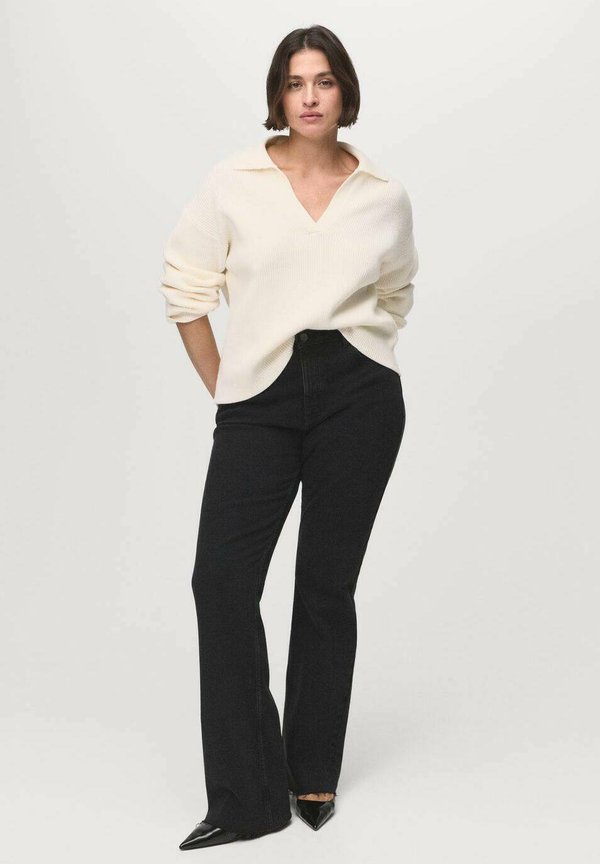 Mango Bootcut jeans - black denim