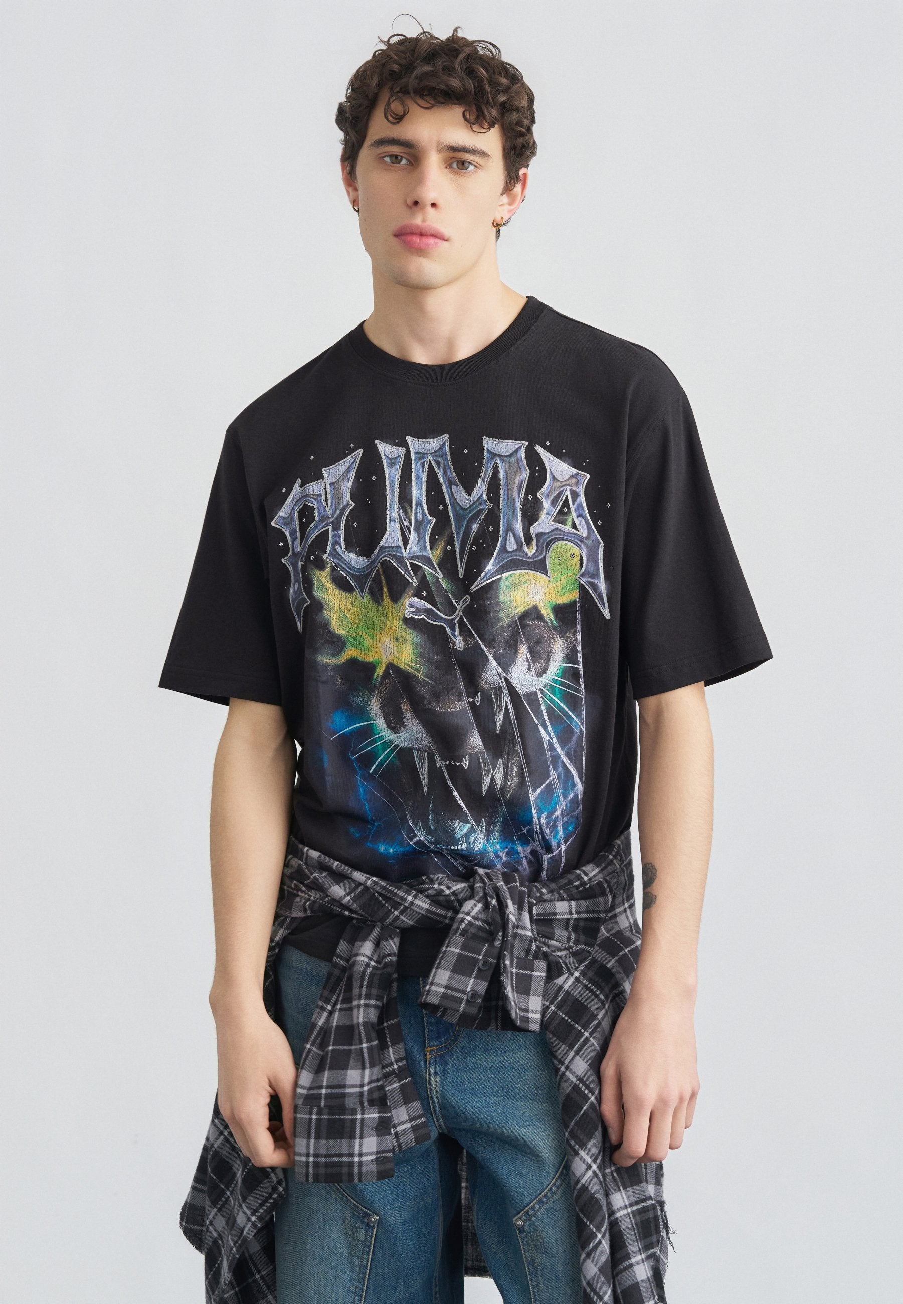 Puma GRAPHIC VINTAGE CAT BOXY TEE