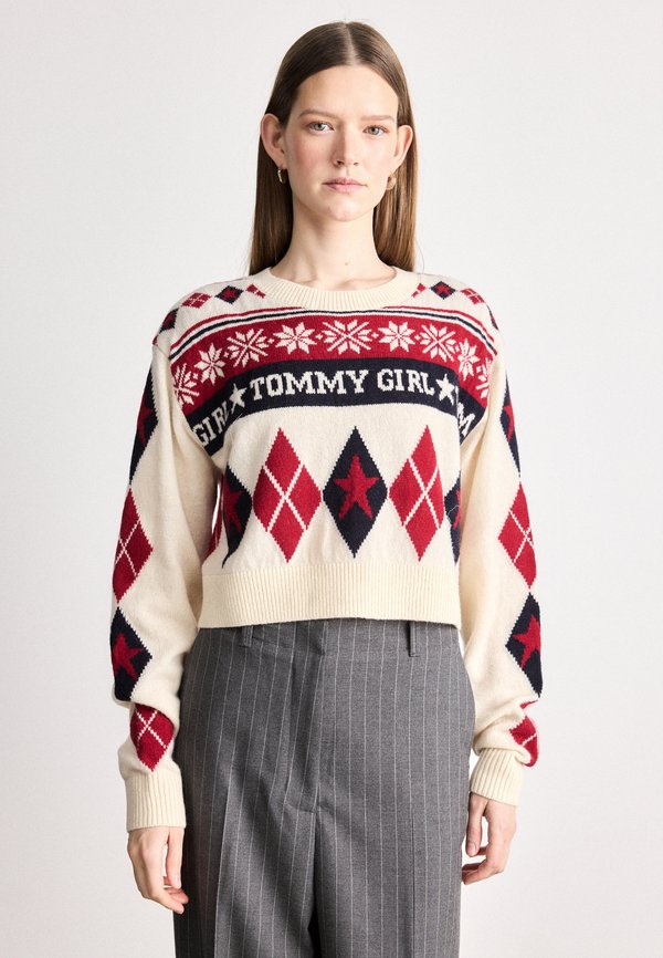 Tommy Jeans FAIR ISLE CREWNECK SWEATER