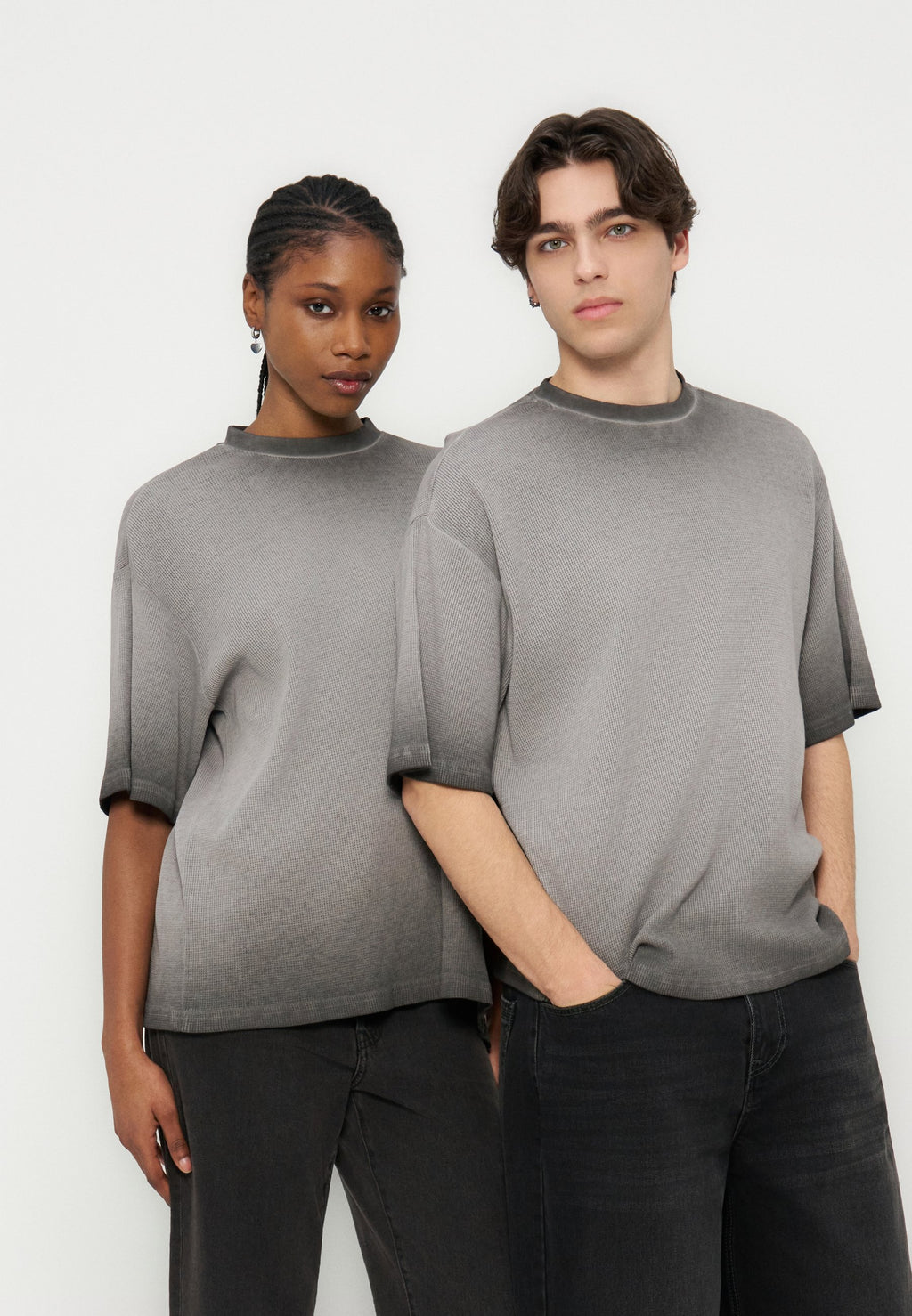 YOURTURN OVERSIZED BOXY FIT WAFFLE