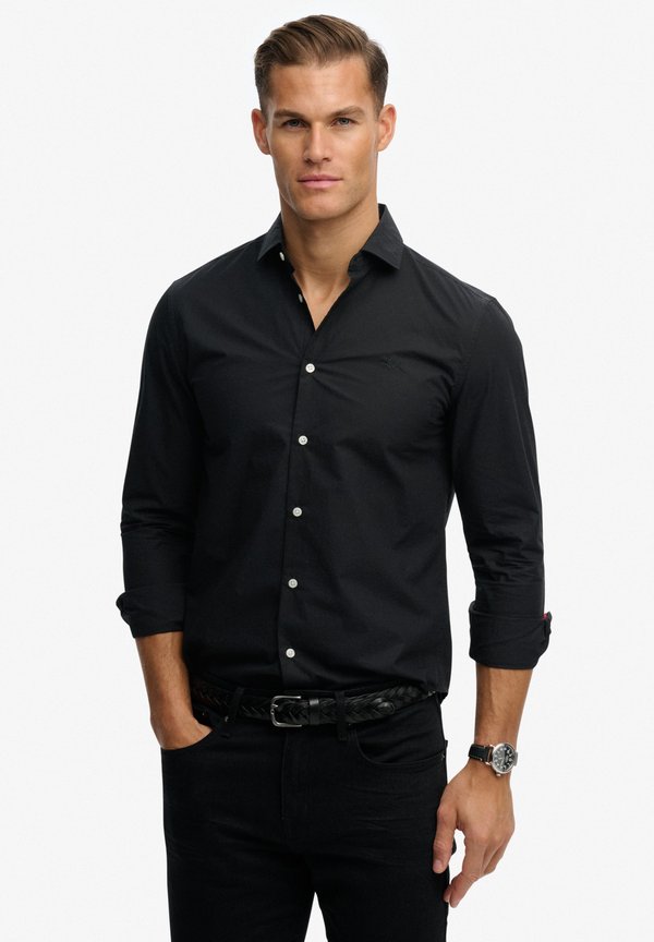 Superdry & Co CLASSIC TAILORED LONG SLEEVE - Shirt - black