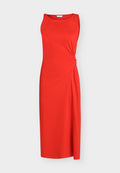 Tommy Hilfiger KNOT DETAIL DRESS  - Jersey dress - fire red