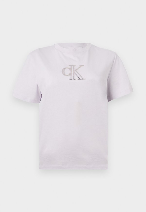 Calvin Klein Jeans CLASSIC SEASONAL GRAPHIC TEE - Print T-shirt - frosty lilac