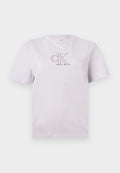 Calvin Klein Jeans CLASSIC SEASONAL GRAPHIC TEE - Print T-shirt - frosty lilac