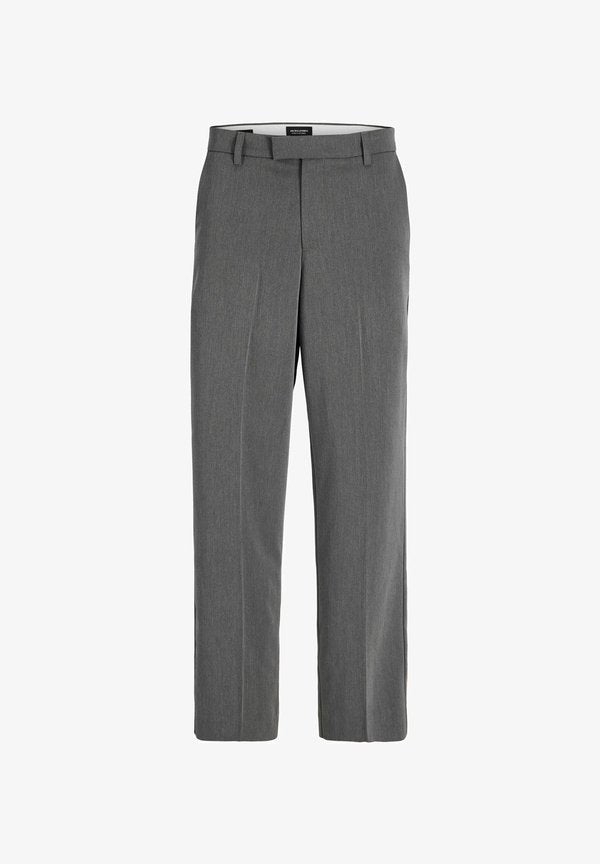 Jack & Jones Classic Wide Leg Fit - Trousers - grey melange