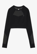 Even&Odd active CROPPED LONG SLEEVE SEAMLESS TOP