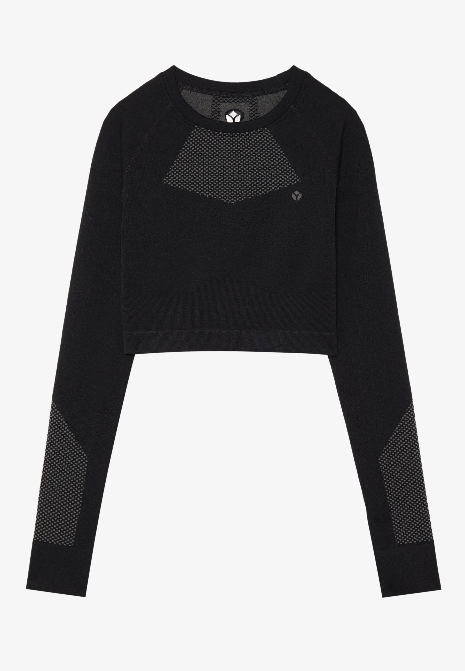 Even&Odd active CROPPED LONG SLEEVE SEAMLESS TOP