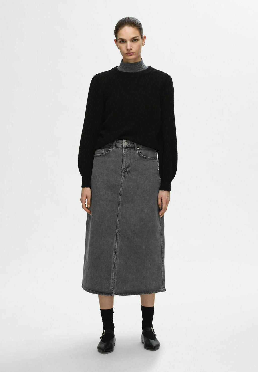 Selected Knitted wool blend