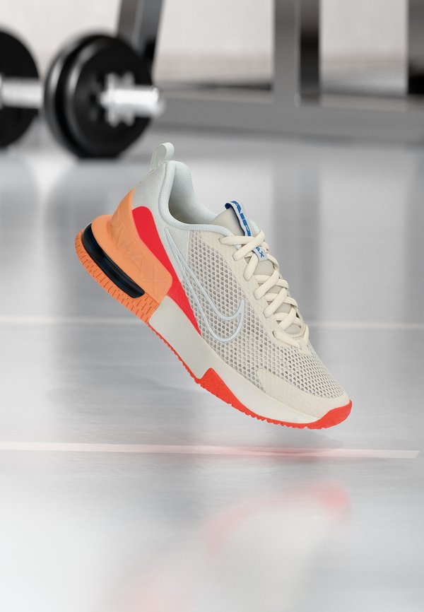Nike Performance AIR MAX ALPHA 6 - Training shoe - phantom/white/orange pulse/summit white/hot lava/volt