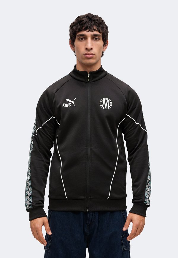 Puma OLYMPIQUE MARSEILLE KING ANTHEM JACKET - Club wear - black/white