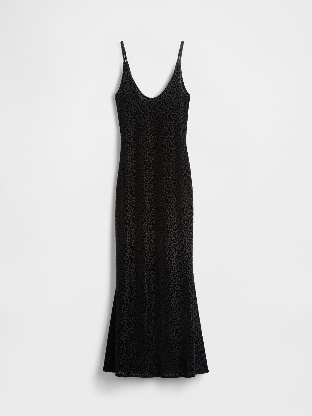 GAP GAPSTUDIO BURNOUT VELVET LEOPARD SLIP DRESS