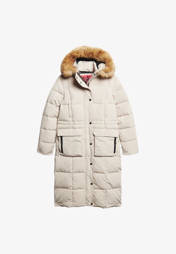 Superdry & Co EVEREST LONGLINE PUFFER - Winter coat - chateau gray