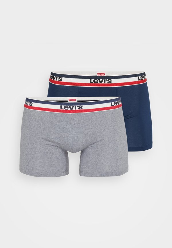 Levi's® MEN LOGO 2 PACK - Boxer briefs - blue/grey