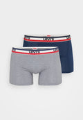 Levi's® MEN LOGO 2 PACK - Boxer briefs - blue/grey