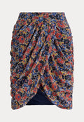 Lauren Ralph Lauren FLORAL GEORGETTE FAUX-WRAP SKIRT