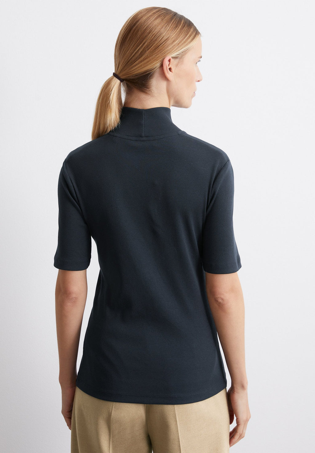 Marc O'Polo STAND-UP COLLAR SHORT SLEEVE