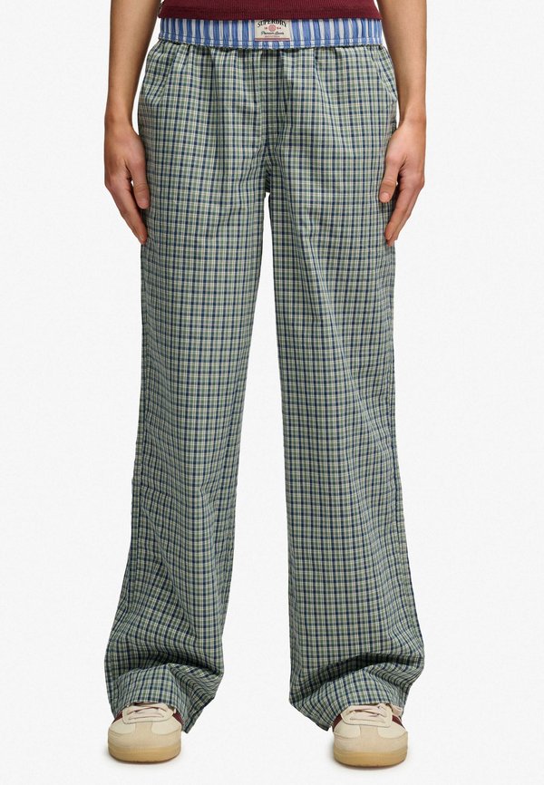 Superdry & Co Trousers - montauk green check