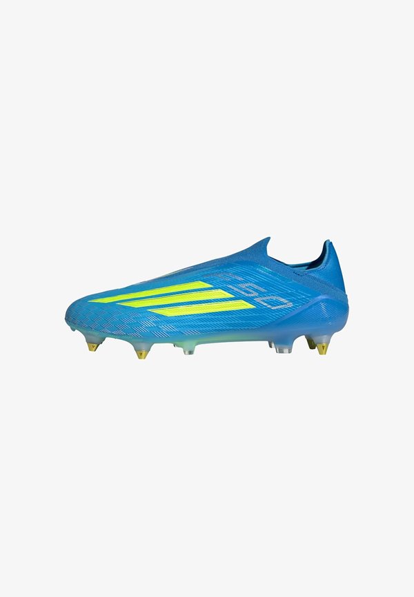 adidas Performance F50 ELITE LACELESS - Soft-ground football boots - lucid ray blue   team solar yellow   lucid aquamarine