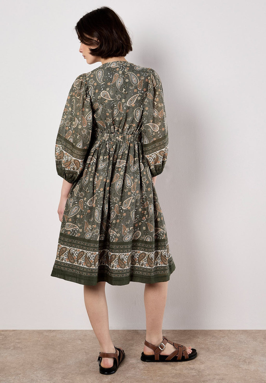 Apricot PAISLEY PRINT