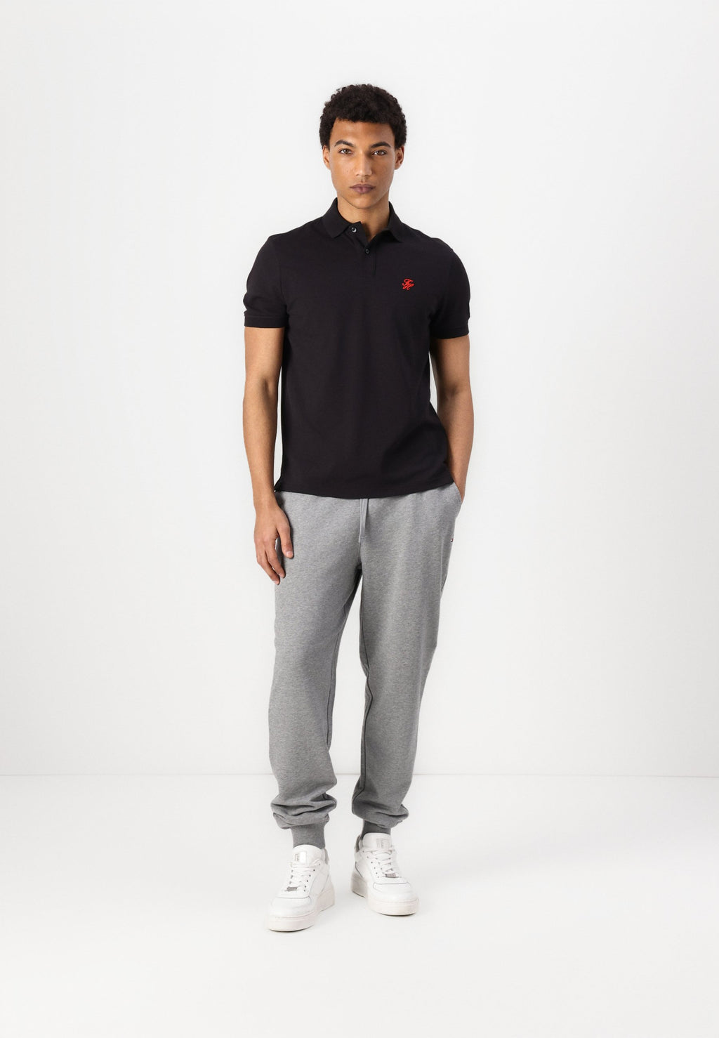 FLAG EMBROIDERY TERRY DRAWSTRING JOGGERS Media 2