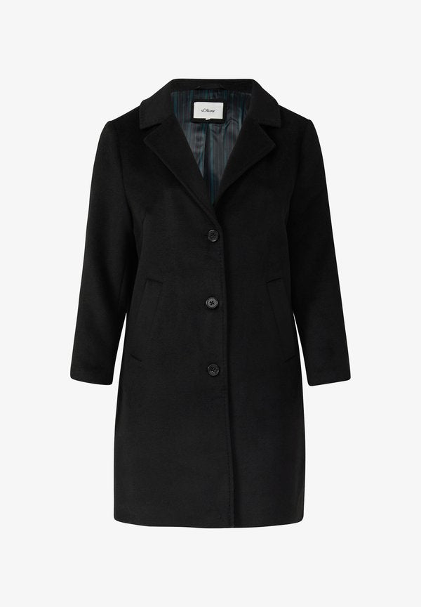 s.Oliver Classic coat - schwarz