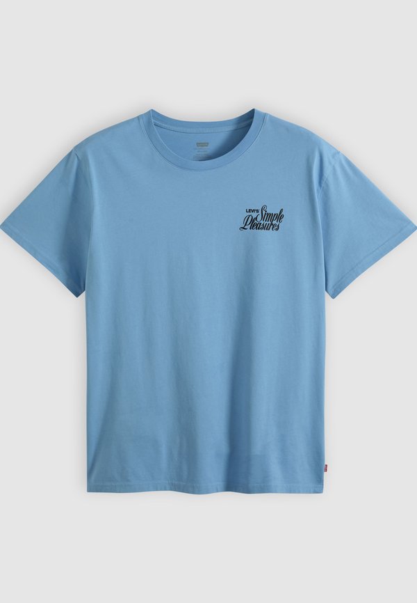 Levi's® RELAXED FIT TEE - Print T-shirt - simple pleasures 2 moonlight blue body simple pleasures back graphic in black