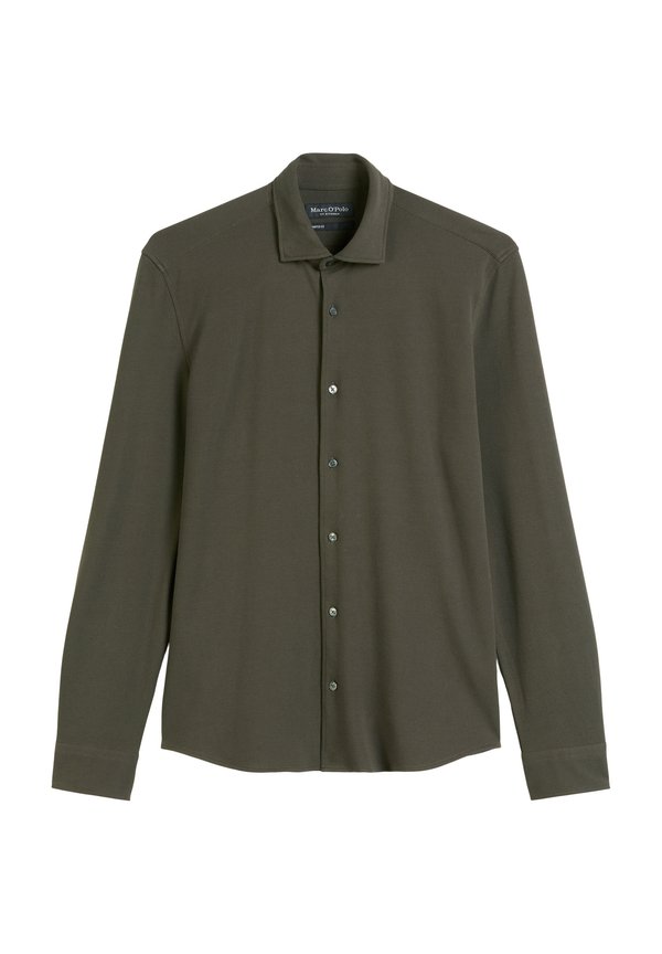 Marc O'Polo SPREAD COLLAR LONG SLEEVE ROUND HEM