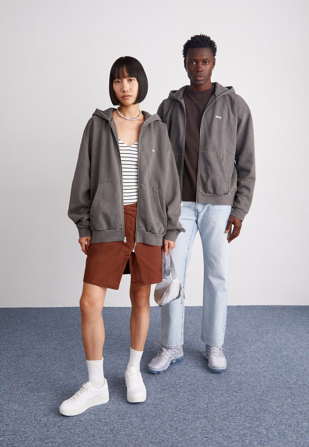 Obey Clothing LOWERCASE ZIP HOOD