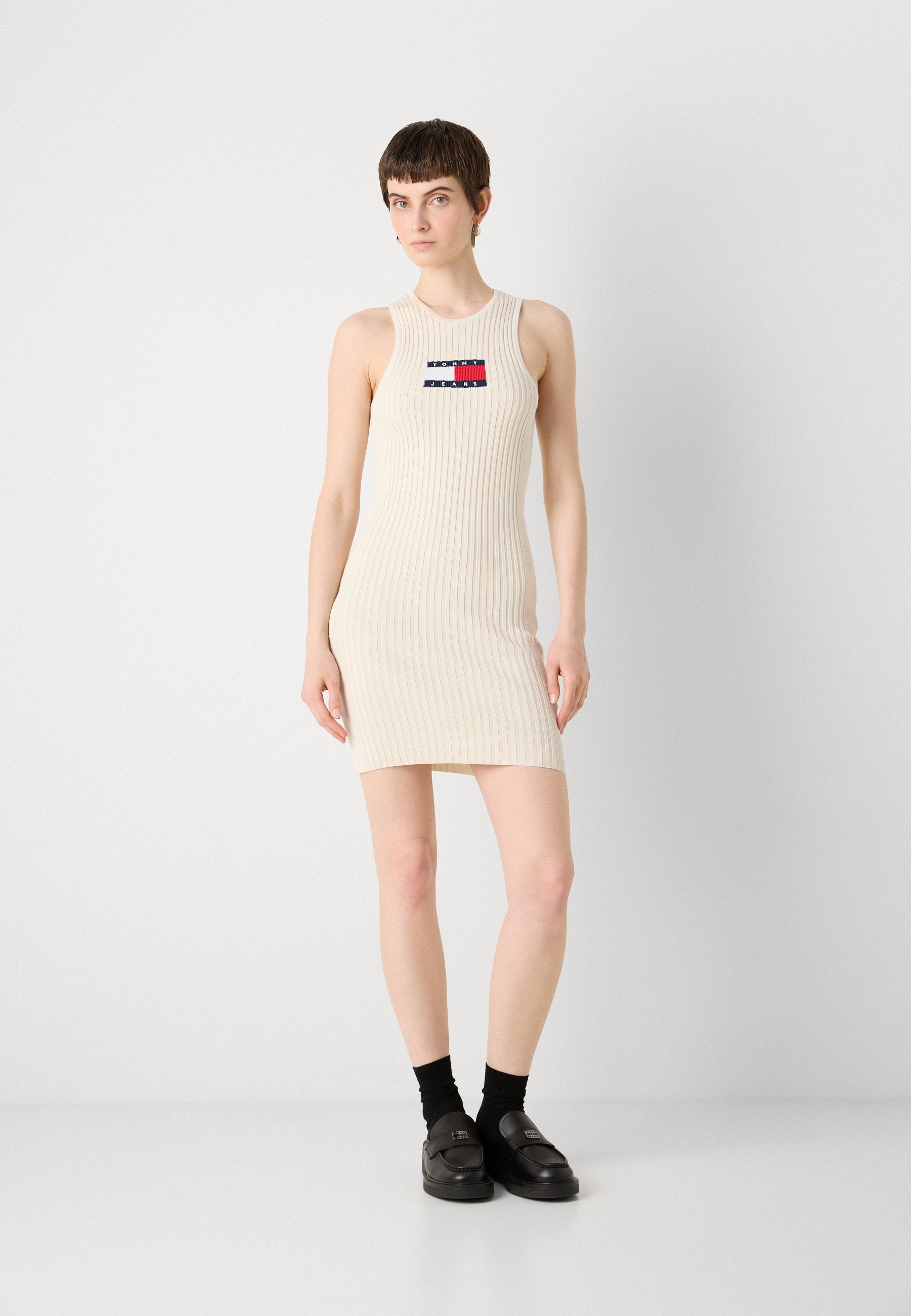 Tommy Jeans FLAG SWEATER MINI DRESS