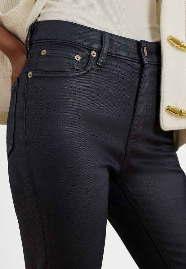 Lauren Ralph Lauren Petite COATED HIGH-RISE STRAIGHT ANKLE JEAN
