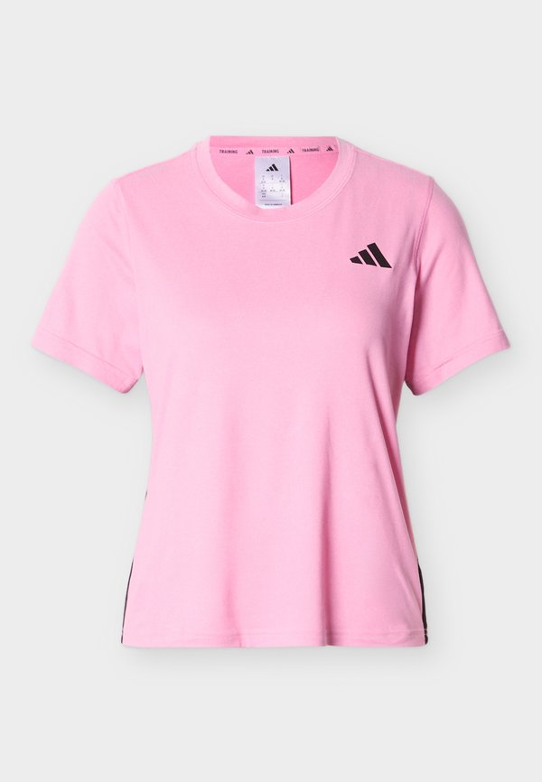 adidas Performance WORKOUT ESSENTIALS 3-STRIPES - Sports T-shirt - tropic bloom/black