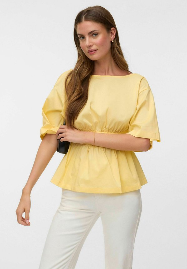 Vero Moda TOP VMLOTUS TOP - Blouse - pale banana