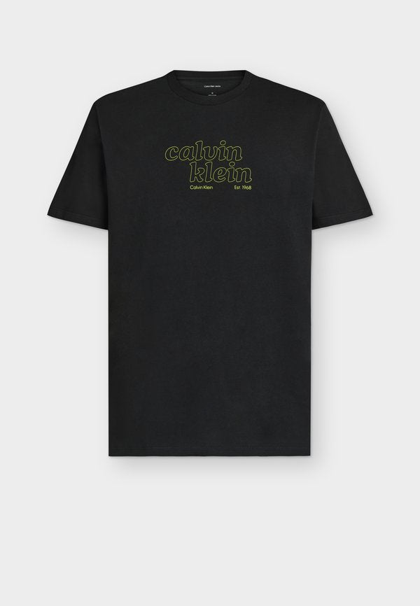 Calvin Klein Jeans REGULAR FIT T-SHIRT - Print T-shirt - black