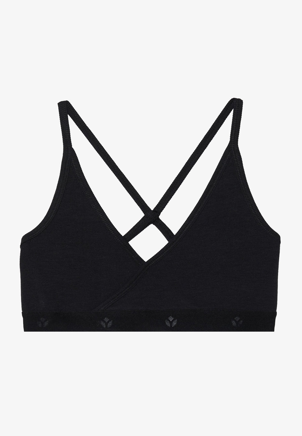 Even&Odd active LIGHT SUPPORT TRIANGLE SPORTS BRA WITH ADJUSTABLE CROSS BACK STRAPS
