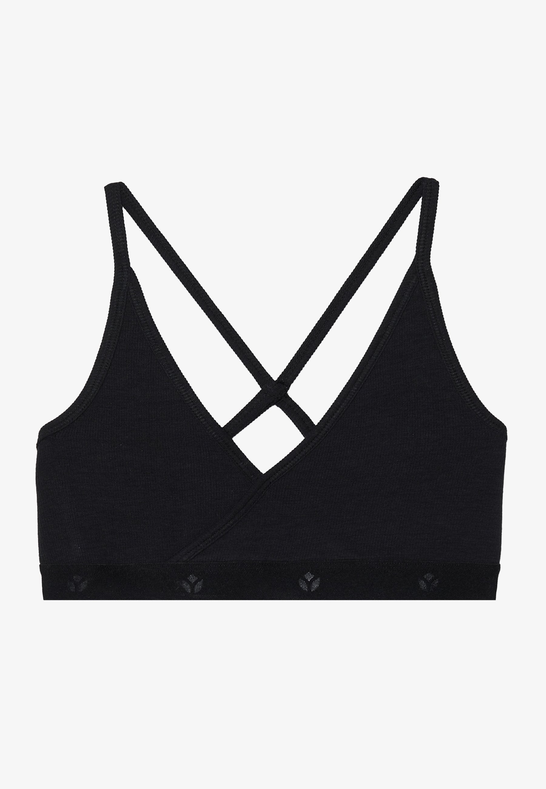 Even&Odd active LIGHT SUPPORT TRIANGLE SPORTS BRA WITH ADJUSTABLE CROSS BACK STRAPS