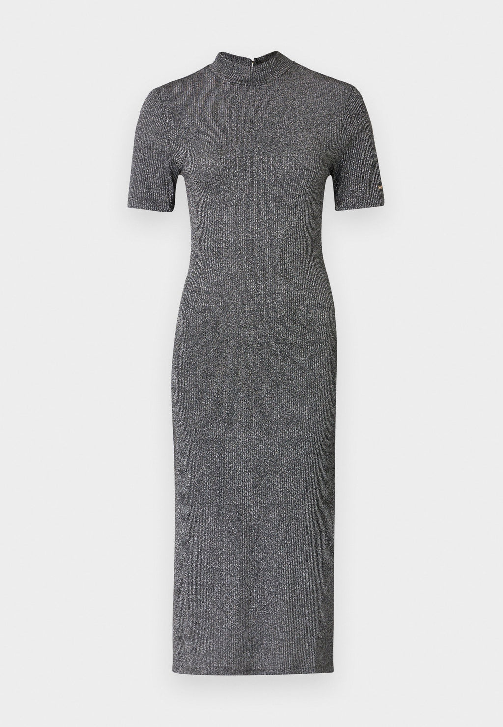FESTIVE METALLIC SLIM MIDI BODYCON DRESS Media 1