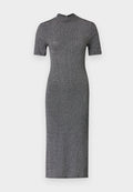 FESTIVE METALLIC SLIM MIDI BODYCON DRESS Media 1