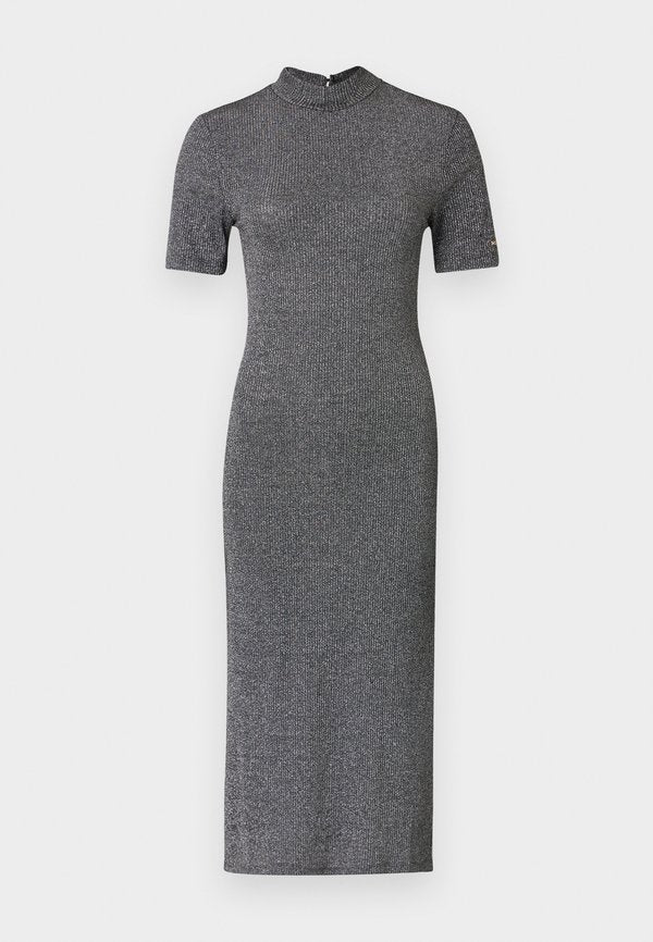 Tommy Hilfiger FESTIVE METALLIC SLIM MIDI BODYCON DRESS