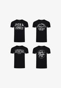 Jack & Jones 4 PACK - PRINT T-SHIRT - JJLINO - Print T-shirt - pack